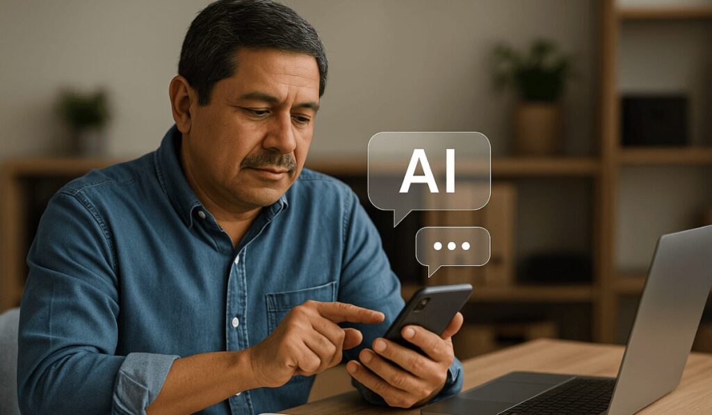 Leia mais sobre o artigo Assistente de IA nas pequenas empresas: 5 usos práticos e reais